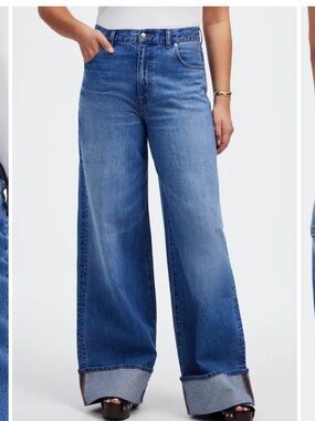 Madewell Super Wide-Leg Jeans in Fannin Wash